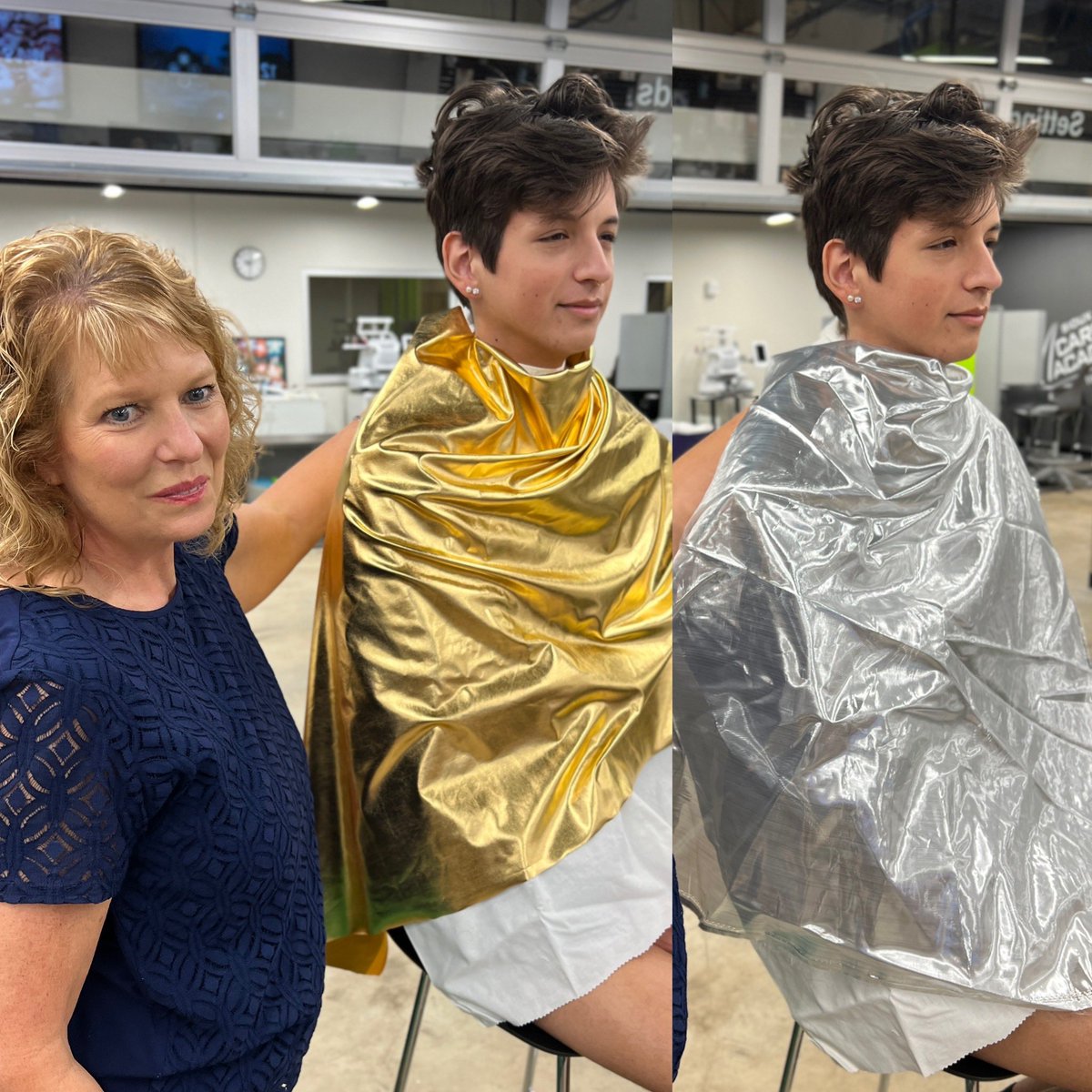 MrsWeidauer's tweet photo. I passed by @JRisdal24 fashion class. They were identifying undertones and the colors that accentuate each person and their unique characteristics. 
I learned that I look best wearing winter colors!
🧣
@SCCareerAcademy 
@siouxcityschool 
#FashionDesign
#Styling https://t.co/f6Mrqxhwuy