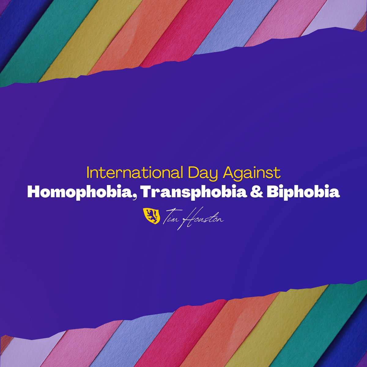 TimHoustonNS's tweet photo. Today, we acknowledge the discrimination faced by 2SLGBTQ+ people worldwide and reject any form of hate in our province. #IDAHOTB2022 https://t.co/wZ9pYjbhjx