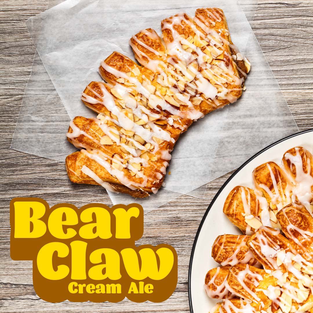 This Saturday(5/21), we are tapping our newest beer: Bear Claw Cream Ale! #pastrybeer #sotasty #taproomonly #texascraftbeer #fantheflame