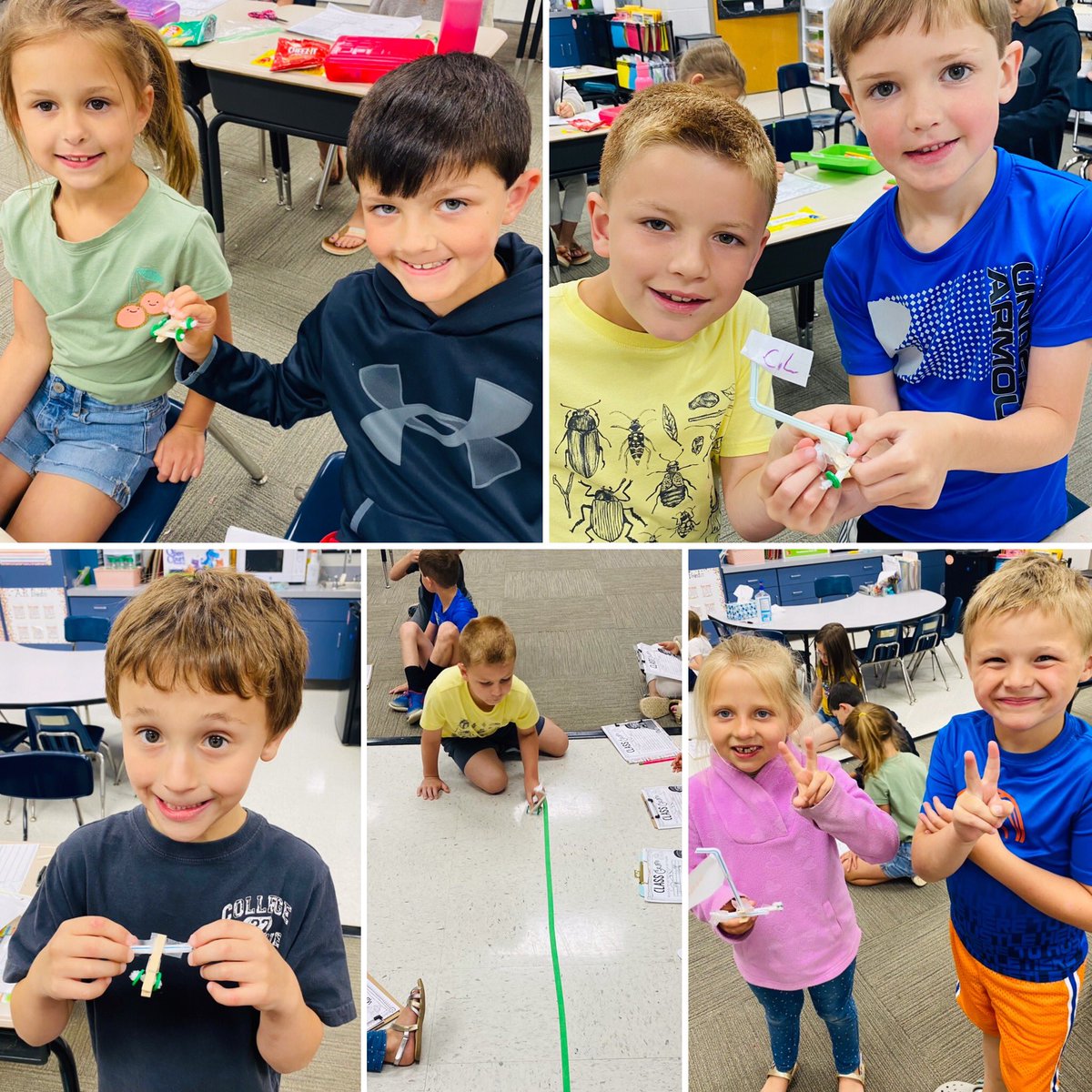 First grade STEM fun with go-cart building and racing!