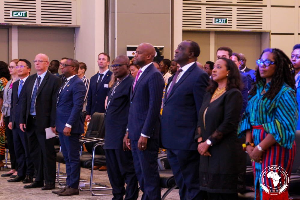 AfCFTA's tweet photo. Today H.E. @MeneWamkele participated as a speaker in the 13th #WTPO Conference in Accra, Ghana, under the theme: Bold solutions for resilience and recovery. https://t.co/mgFbiFDRTq