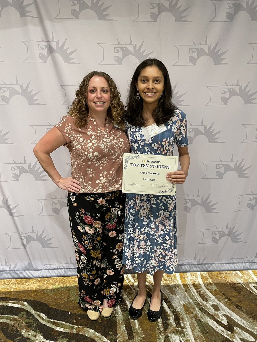 Congratulations Anika Nesarikar for graduating in the top ten! LT Visual Arts Dept has been so fortunate to have you in our program over the years! Do great things!!! <a href="/LebanonTrailHS/">Lebanon Trail</a> <a href="/friscofinearts/">FISD Fine Arts</a>