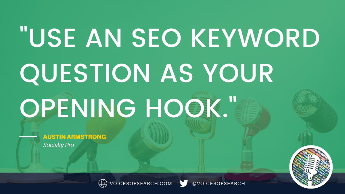 Social media plays a big role in getting your business’ content in front of a larger audience.

Austin Armstrong, Co-Founder &amp; CEO of <a href="/SocialtyPro/">Austin Armstrong</a>, discusses social media's relationship with search.

link.chtbl.com/3I_SpBeB?sid=t…

#seo #search