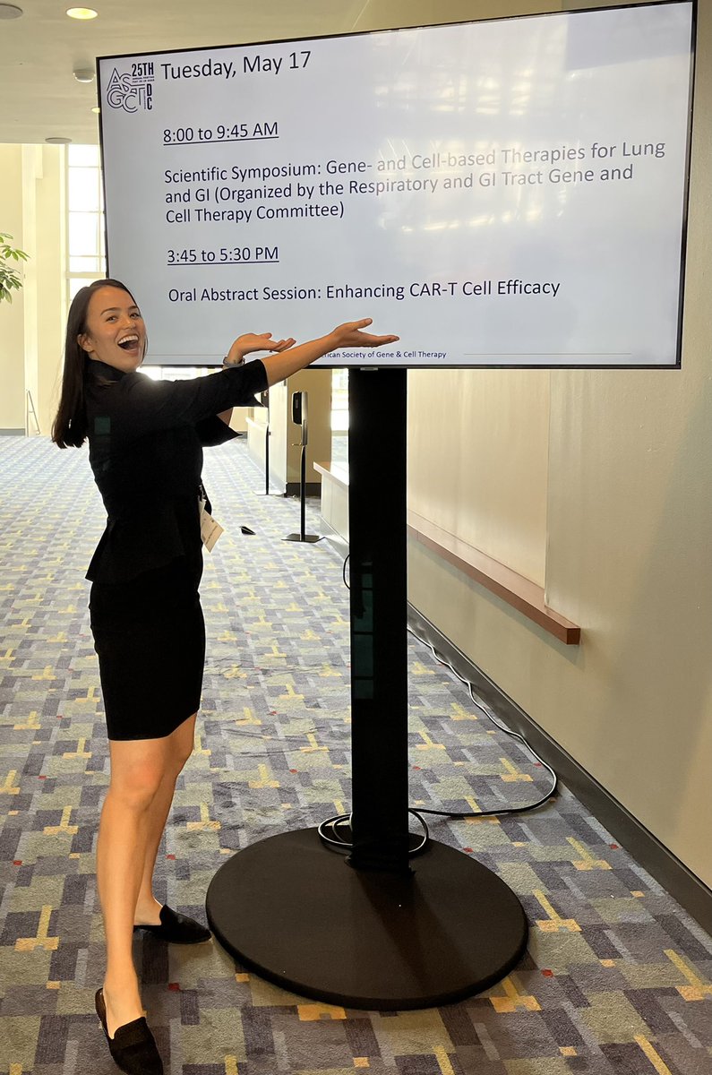 Zippity-receptor-doo-dah! Can’t wait for <a href="/Matthew_R_Bell/">Matthew Bell</a>’s first presentation and to ~switch~ it up with <a href="/BrookePrinzing/">Brooke Prinzing</a>’s new high-affinity receptor at the Enhancing CAR-T Cell Efficacy #ASGCT22 Room 102A/B at 3:45 <a href="/stjudegraduate/">St. Jude Graduate School of Biomedical Sciences</a> <a href="/StJudeResearch/">St. Jude Research</a> <a href="/ASGCTherapy/">ASGCT</a>