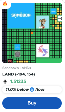 DroppingNowio's tweet photo. If you thought you were priced out of the #Sandbox Land project, here is your second chance!
We have a listing on #DroppingNow that's 11% below OpenSea's floor price... & DROPPING! π
#FloorPrice #nftcollector
Share this hidden gem w/ a friend?
https://t.co/DSHXRuyfym https://t.co/rRuFtPqu6g