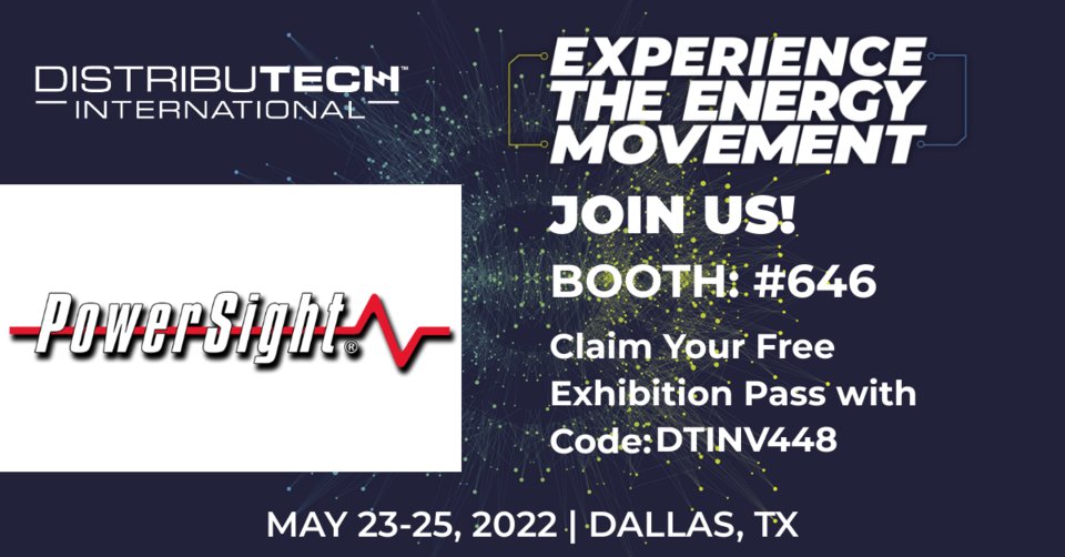 power_sight's tweet photo. Will you be in Dallas next week? Use our coupon code for free access to the Distributech Trade Show! https://t.co/8seRaOkwR6