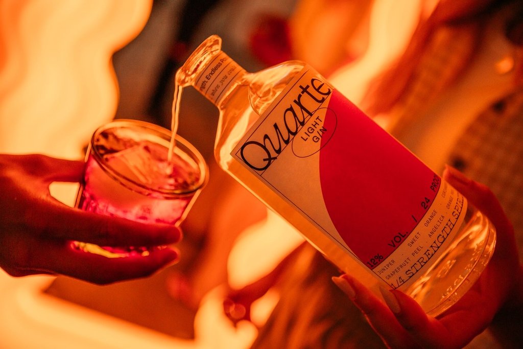 Hello all new spirit! ⁠
⁠
We are so excited to announce that we now stock <a href="/quarterproof/">quarter</a> Gin! 1/4 Alcohol, 1/4 Calories, 1/4 Strength, 1/4 Impact! ⁠