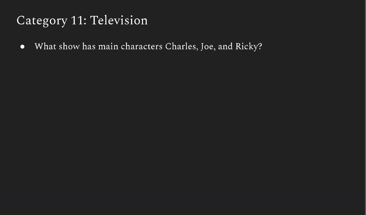 tingley’s trivia ⛵️ tweet media