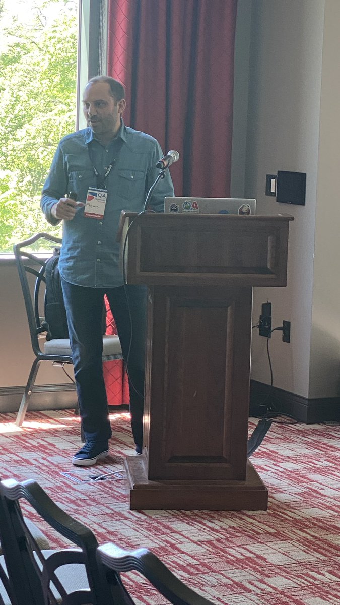 dsynadinos's tweet photo. Who flies 10 hours from #Greece to #Columbus, #Ohio for @QAortheHighway? @Petros_2, that’s who! His first presentation in English is “To BDD or not to BDD? When The BDD is not used properly.” #qaoth #qaorthehighway https://t.co/vHZ7EazbOH