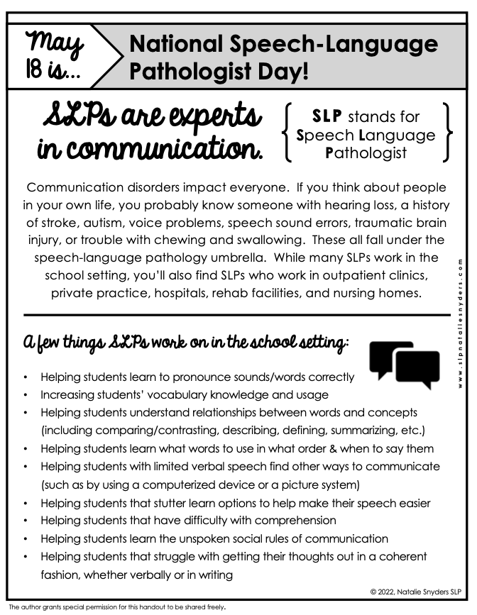 rucoschools's tweet photo. Today is National Speech-Language Pathologist Day. Thanks for all you do to help students succeed! https://t.co/YFr7lMCYRg