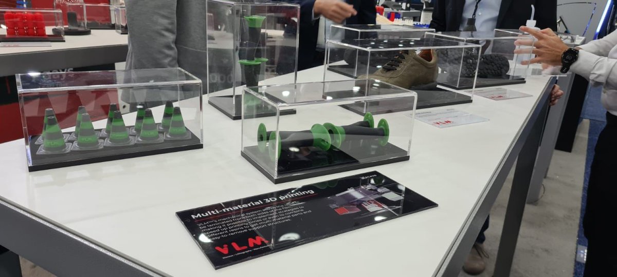 bcn3dtech's tweet photo. Have you joined us today at @RAPID_Event? Be sure to visit the stand 1535 to check out our new Viscous Lithography Manufacturing (VLM™) technology multi-material parts on display and much more!🔥 https://t.co/uGNW27VbPv