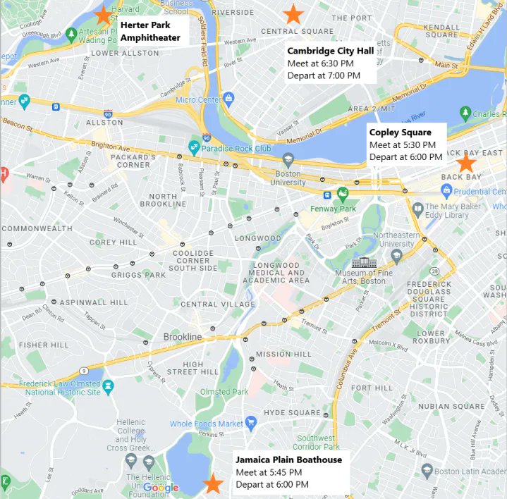Looking to arrive at our Bike-In Movie in style? Join one of the bike convoys leaving from JP, Back Bay, and Cambridge and converging at <a href="/herterpark/">Herter Park Amphitheater</a> 🚲 🚲 🚲