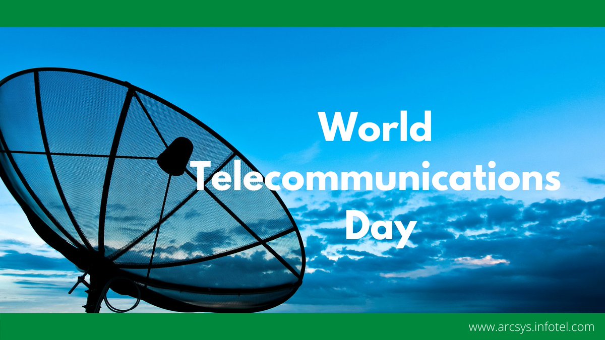 17 May marks the anniversary of the signing of the first International Telegraph Convention and the creation of the International Telecommunication Union (ITU). #WorldTelecommunicationDay