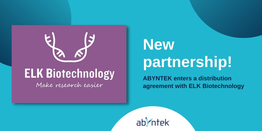 Abyntek's tweet photo. 📢 New #bioreagents for scientific #research in our catalogue from ELK Biotechnology.

We expand our range of #antibodies, ELISA kits and molecular biology #reagents (#DNA, #RNA extraction kits and reagents related to #PCR).

🔎 https://t.co/i0yMT1vNUC

#Abyntek #AntibodySearch https://t.co/2E4jiT3lzd