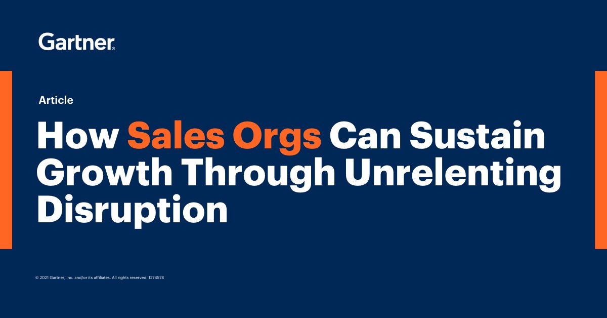 Gartner on Twitter "In the opening keynote at Gartner's CSO & Sales