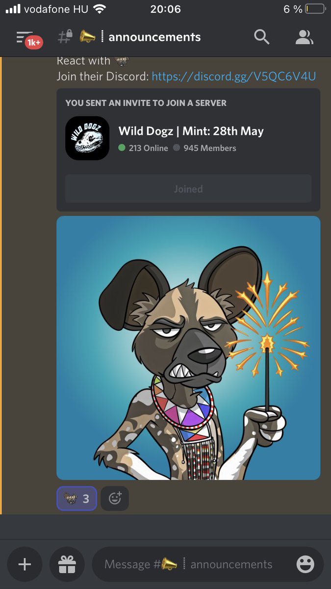 sadrhinosnft's tweet photo. There’s a giveaway for one free NFT from @WildDogzNFT on our dicord server. Feel free to join guys: https://t.co/KXHJHfeR9v

🦏🤝🐕 https://t.co/O8MRStAKnI