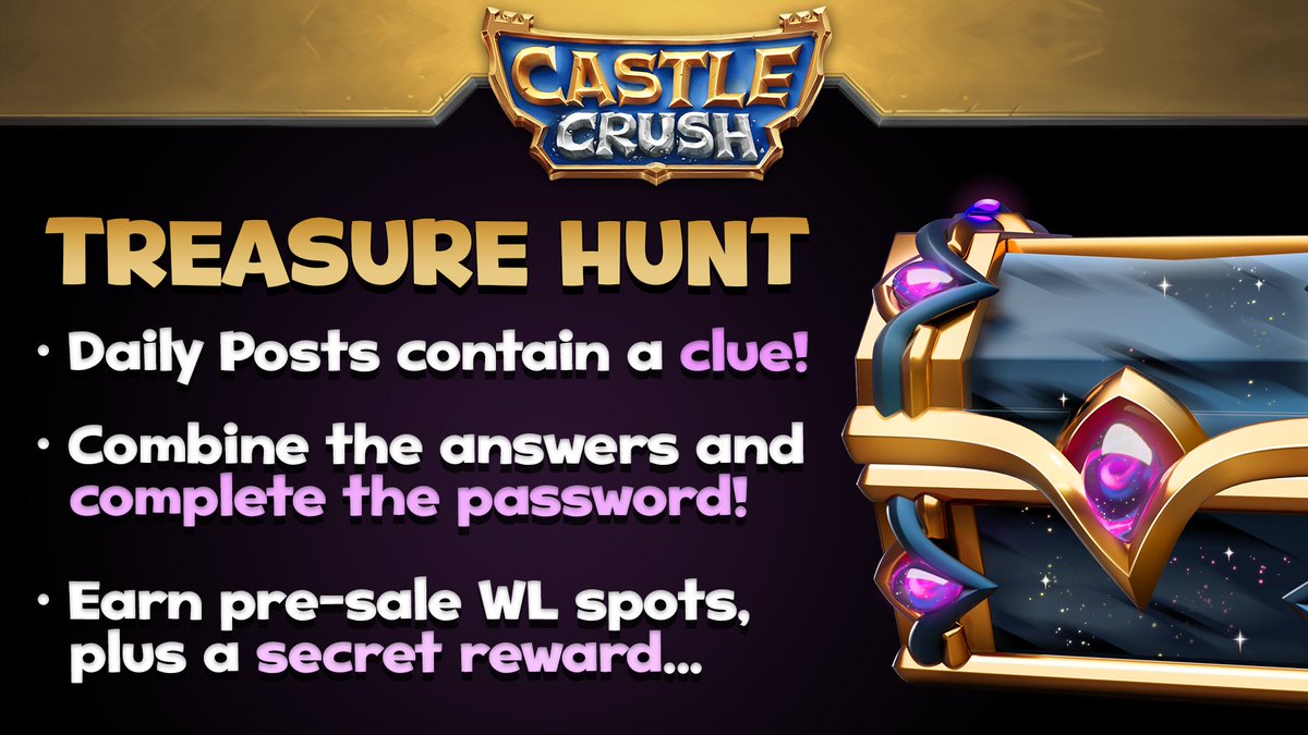 playcastlecrush's tweet photo. WORD HINT - Day 6
 
How many trophies do you need to reach the final castle in-game?
(in-game information, download our game!)
 
Hint: 6/6

🧵1/2 https://t.co/vGCkIOtzz1