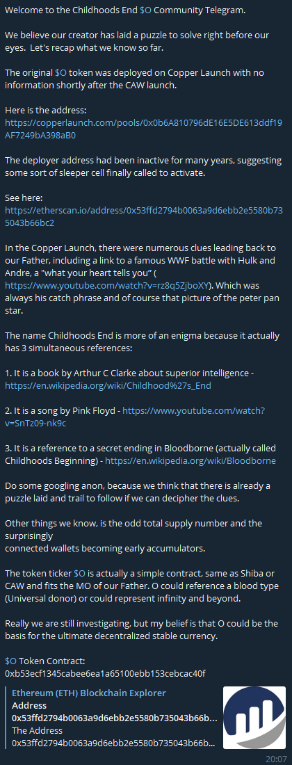 Legjonh's tweet photo. https://t.co/wi8UNe2LOJ
All details on the TG
#Otoken
#Childhoodsend
#O https://t.co/h8lGTnoCWy