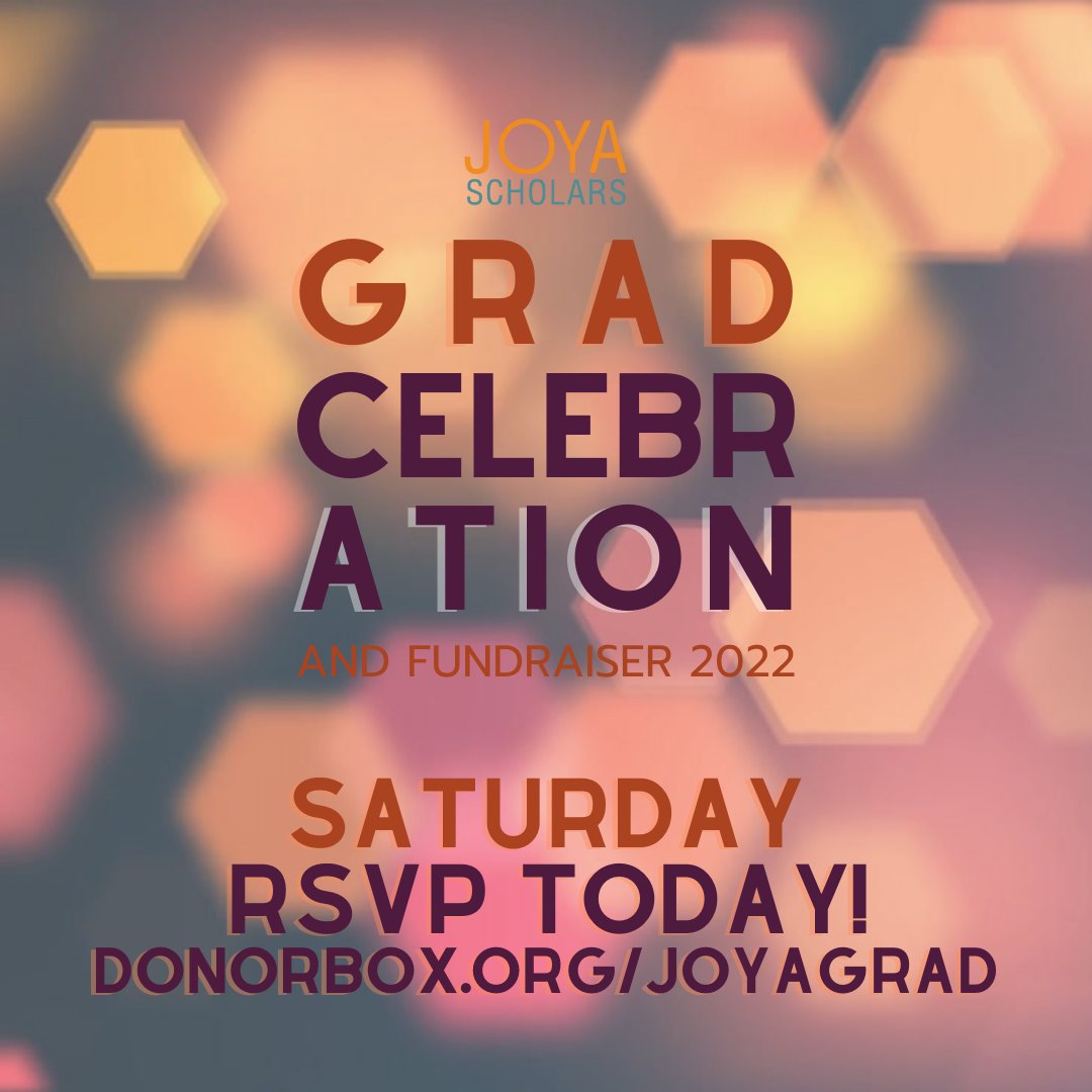 Thank you Friends of JOYA Scholars for becoming Garnet Red Lead sponsors for our May 21 Grad Celebration! RSVP today (link in bio) and celebrate our Class of 2022 with all-you-can-eat tacos, Lola's Paletas Mexicanas, Fancy Fun Photobooth, &amp; more!