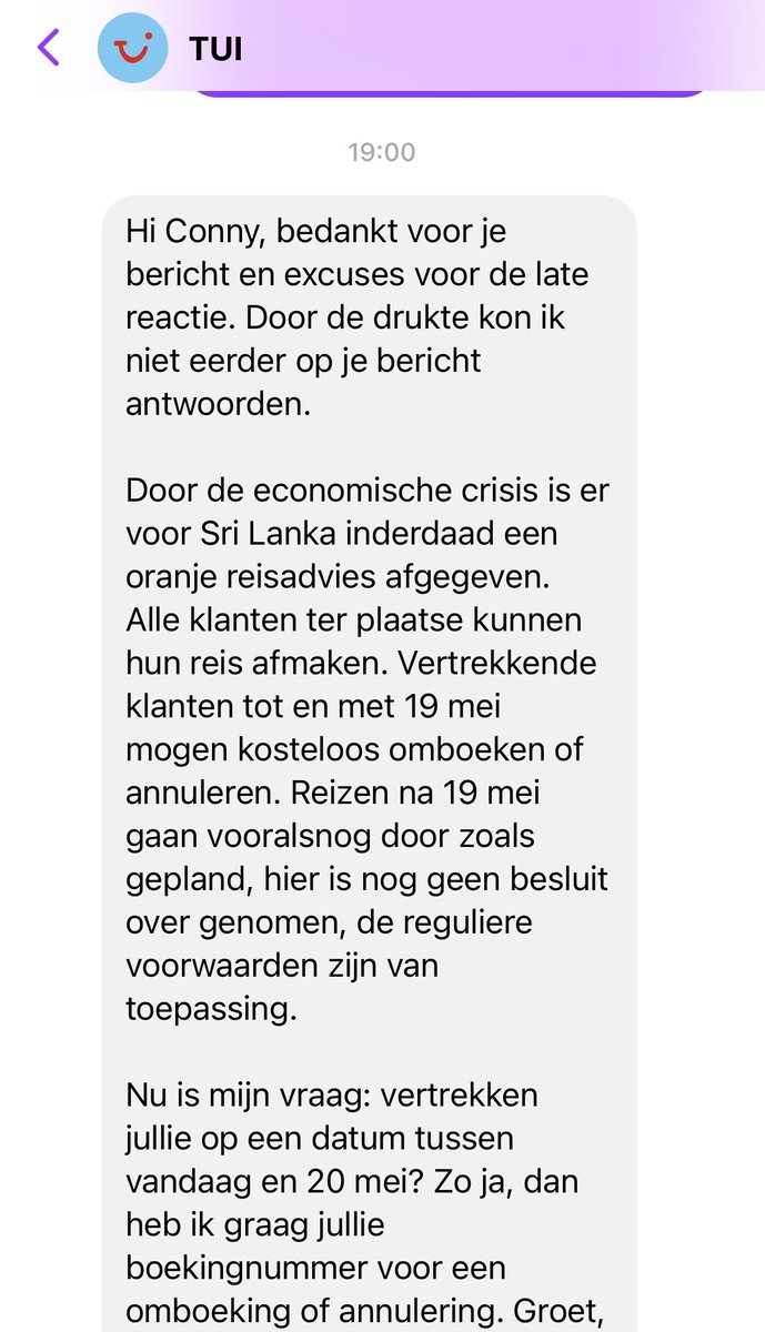 connybraam's tweet photo. @TUINederland @TUINederland Als een reisorganisatie zich alleen maar bezighoudt met geld verdienen ipv het trieste nieuws te volgen. Hopelijk rijdt de bus van de rondreis elektrisch 🙄#tui https://t.co/HHxwR1n8wH