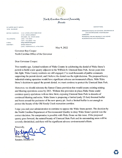 Umstead Coalition tweet media