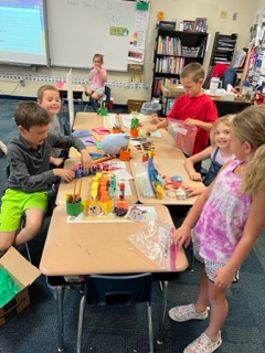 MrsSmigsGrade1's tweet photo. Amazing success at our paper goods "store" as we presented our products and "sold" them to classmates.
#economics
#firstgradesocialstudies
#artsandcrafts https://t.co/ymWkiOkY5b