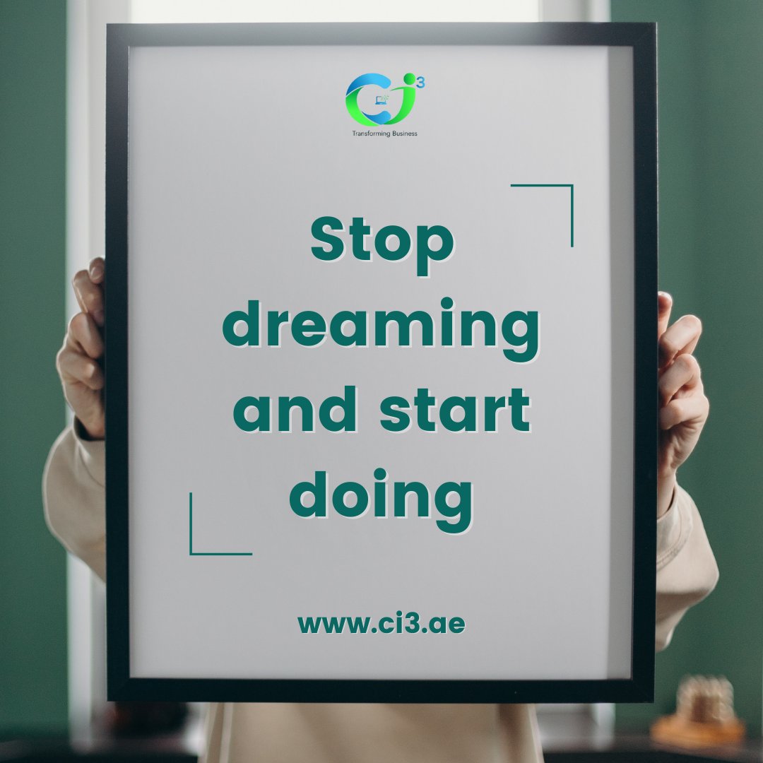 ci3software's tweet photo. Quote of the day: "Stop dreaming and start doing."

For more amazing quotes and business inspirations, visit us at https://t.co/XhgHCsxUyx. You may also contact us at info@ci3.ae.

#quotes #quotesandsayings #quotesdaily #quotesoftheday #ci3 #software #design #ERP #ERPprovider https://t.co/HrqmeR1oOi