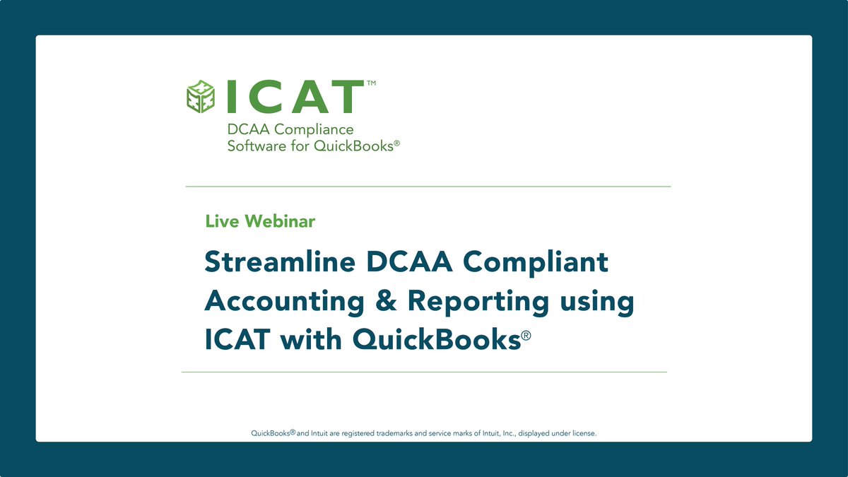 icatsystems's tweet photo. Join us Wednesday, May 18 for a live demo to learn how ICAT adds essential capabilities to QuickBooks for #govcon #accounting 
https://t.co/azYbocZDky
#SmallBusiness  #Growth https://t.co/aesAn04qQm