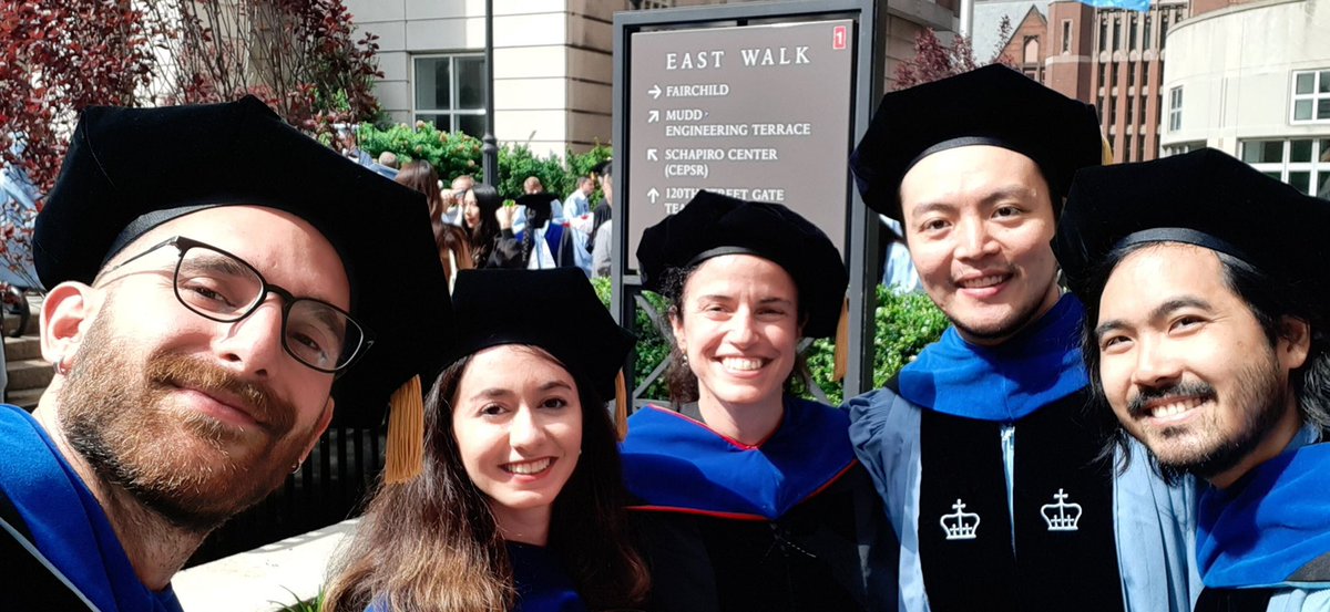 ColumbiaUEIL's tweet image. A huge congratulations to our PhD graduates, Dr. Marilena Karakatsani, Dr. Robin Ji, Dr. Niloufar Saharkhiz, Dr. Grigorios Karageorgos, and Dr. Stephen Lee!! 🎓🦁🎉 We are so proud of you!! #columbiabme #columbiaengineering #classof2022