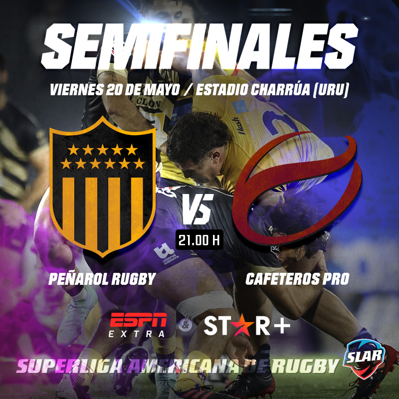 SuperRugbyAM's tweet photo. ¡Se vienen las semifinales! 🔥 @CAP__Rugby  🆚 #CafeterosPro de @fecorugby 

📆 Viernes 20/05
⏰ 21.00hs
🏟️ Charrúa
📺 ESPN Extra &amp; STAR+ / STAR+ 🇧🇷

#PasiónSinLímites
#SLAR2022 https://t.co/rMnQuPO37k
