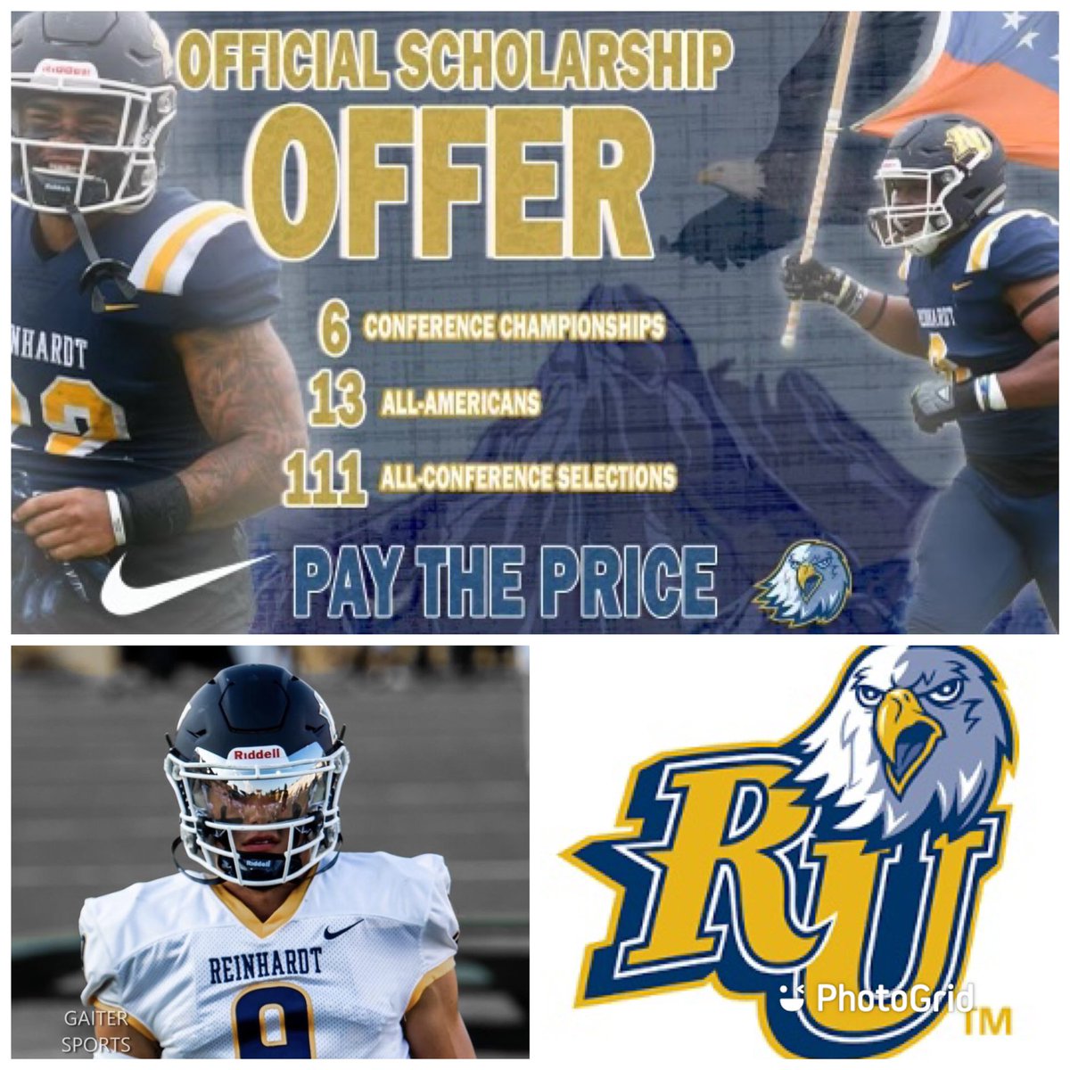 E’Mari “Hollywood” Carroll (@emaricarroll1) on Twitter photo First off I just wanna thank god 🙏🏽I am blessed to receive my first offer from Reinhardt university ❗️🦅 <a href="/gregblue1788/">Coach Blue</a> <a href="/CoachSamAdams/">Sam Adams</a> <a href="/D1EliteFB/">D1 Elite 7v7</a> <a href="/OldGoldFB/">Oxford High School Football</a> First off I just wanna thank god 🙏🏽I am blessed to receive my first offer from Reinhardt university ❗️🦅 <a href="/gregblue1788/">Coach Blue</a> <a href="/CoachSamAdams/">Sam Adams</a> <a href="/D1EliteFB/">D1 Elite 7v7</a> <a href="/OldGoldFB/">Oxford High School Football</a>