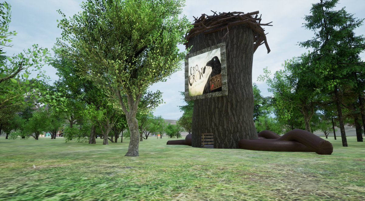 TheCronosVerse's tweet photo. Wen Cro Crow Corners?  This treehouse/nest, custom built by @raul99ct for @cronoscrocrow will sit on their massive 9 Tile Plains Lot (3x3).   

This is the #metaverse home to the very fist #NFT project on the #CronosChain.  For a chance to win 100 #CRO, show us your crow below https://t.co/mA4c4MrEqv