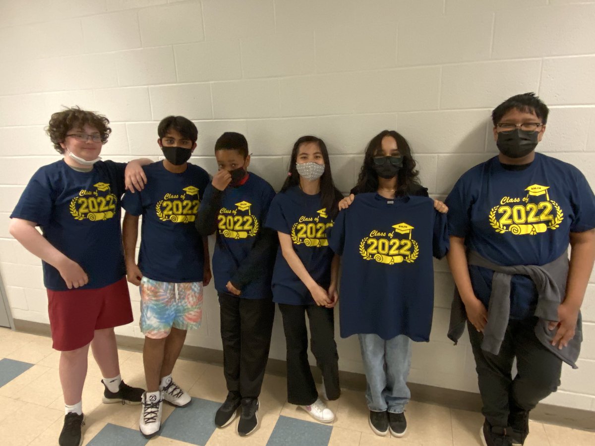 MrsAlvesClass's tweet photo. Gr. 8’s are super excited and proud to be repping our #McGivneyKnights Grad Shirts! https://t.co/cPmOKnGH9U