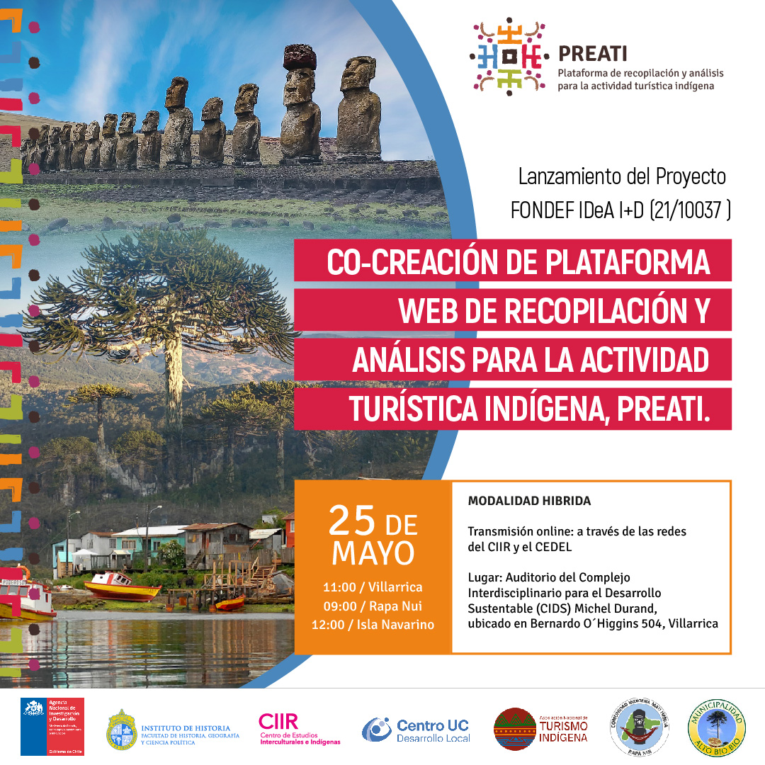 PreatiChile's tweet photo. La próxima semana realizaremos el lanzamiento oficial de nuestro proyecto. Acompáñanos!!! 
#turismoindígena #indigenoustourism #pueblosoriginarios #firstnations #puertowilliams #altobiobio #nahuelbuta #rapanui #Patagonia  #tierradelfuego #wallmapu #mapuche https://t.co/yOptqAsaPC