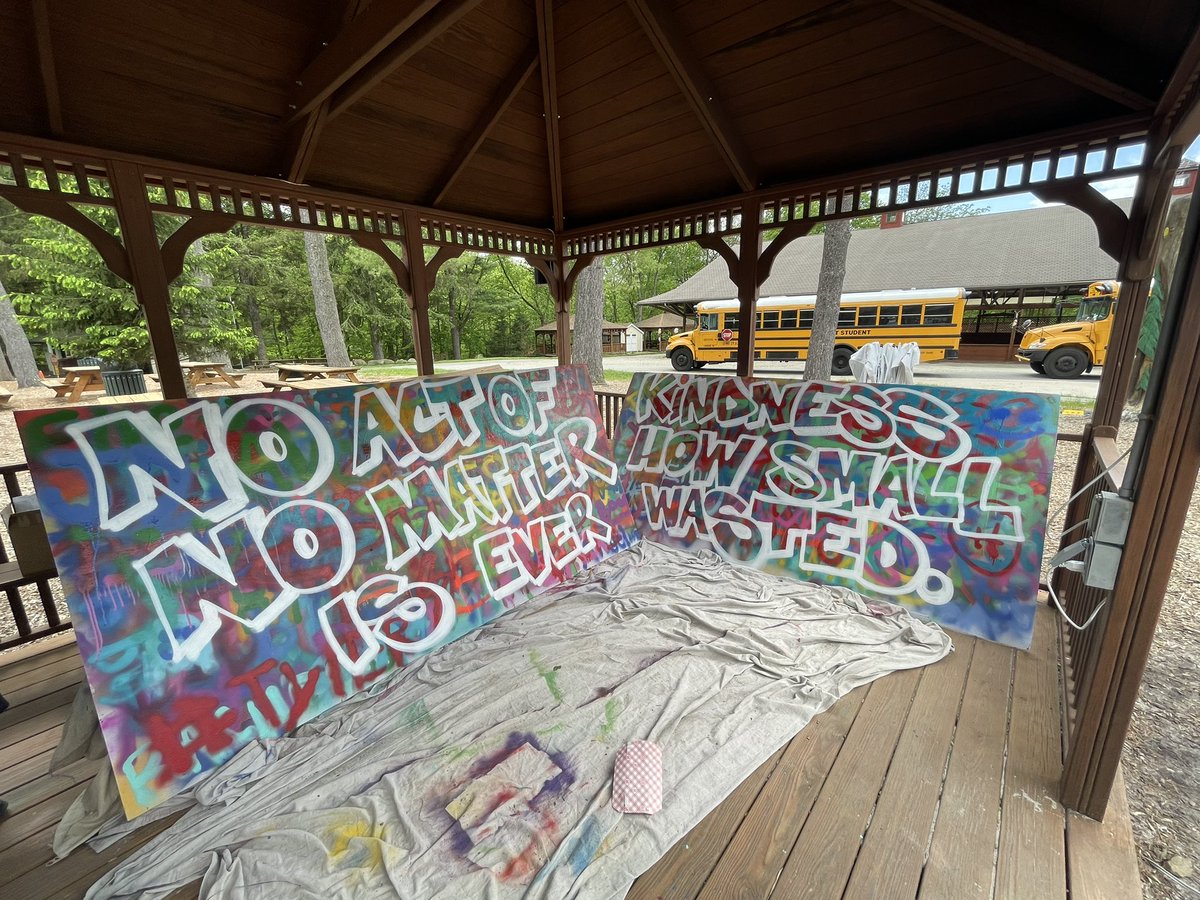 clooneymath's tweet photo. 7th graders collaborated on this mural for our school theme! @wyckoffschools @WPSEisenhower https://t.co/M21DO9c0cn