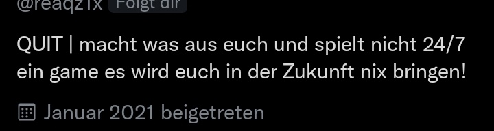 Imvibxs's tweet photo. Jungs seid wie @reaqz1x und geht quit, dann habt ihr nach einem Tag real life gedribbelt https://t.co/Esj3GowKRY