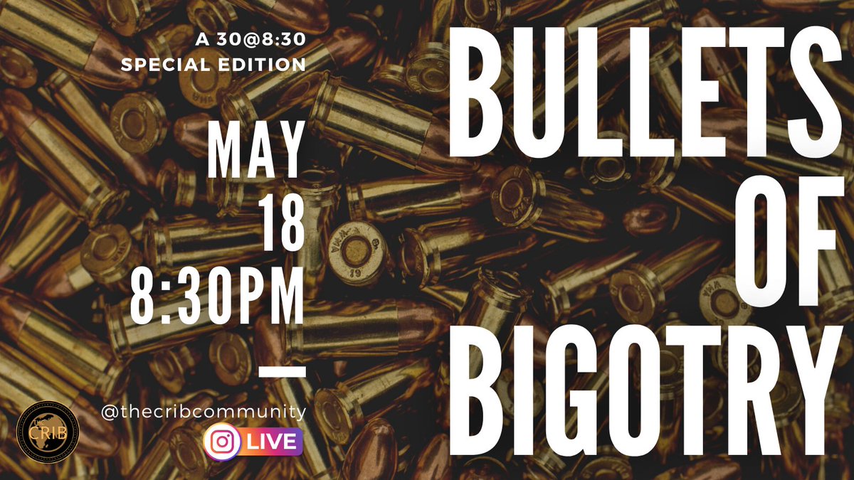 TOMORROW NIGHT, log onto Instagram and look for @thecribcommunity at the top of your timeline when we go LIVE at 8:30pm for a special edition of #30at830 with @DrTSharpe  #endgunviolence