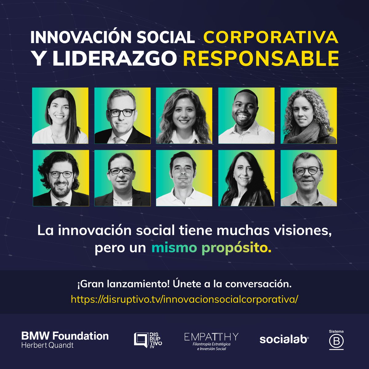 #InnovaciónSocialCorporativa y #LiderazgoResponsable México visibiliza grandes empresas en LATAM enfrentando desafíos sociales y medioambientales
@BMWFoundation @socialab @disruptivotv <a href="/empatthy/">jyoti shah</a> <a href="/SistemaB/">Sistema B</a> Escucha los lunes! Hoy <a href="/entel_empresas/">Entel Empresas</a> ebook aquí disruptivo.tv/innovacionsoci…
