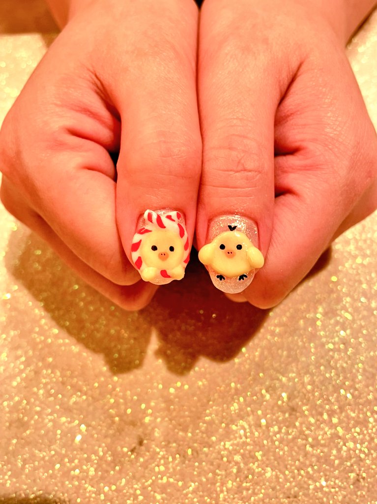 コマさん ๑ ﻌ ๑ 久しぶりズラ ᵕᴗᵕ 今年初ネイルはリラックマ達ズラ キイロイトリ可愛いズラ W T Co Arwn97kxdu Twitter
