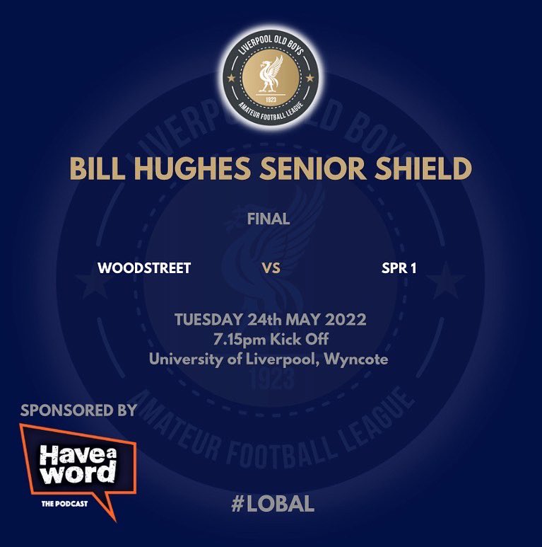 BILL HUGHES SENIOR SHIELD 🏆

<a href="/woodstreetsat/">Woodstreet Saturday</a> v <a href="/SPR_CFC/">Sefton Park Rangers</a> 

🤝 <a href="/Haveawordpod/">Have A Word</a> 
🗓 24 May 2022
⏱ 7.15pm KO
📍 Wyncote

📸 <a href="/paulmoran62/">Paul Moran</a> 
🎥 <a href="/NWsportrecord/">Sport Record</a> 

#LOBAL