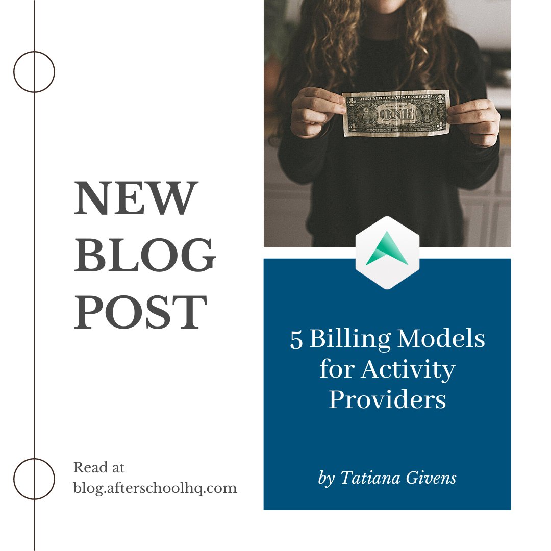 afterschoolhq's tweet photo. π΅ NEW BLOG POST β 5 Billing Models for Activity Providers
Read the blog to learn about the five payment-billing models that you should consider for your activity at https://t.co/wzYzBFgF8a.
#BillingModels #ProviderPayment #ActivityProviders #YouthPrograms https://t.co/E84Xwdk6kb