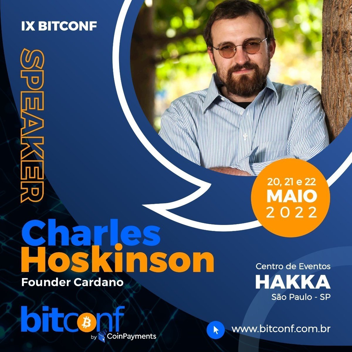 CardanoFeed's tweet photo. 💥Now it's official! @IOHK_Charles to go live online for all the @BITCONF participants, the largest Cryptocurrency and Blockchain Conference LATAM in Brazil (São Paulo) on Saturday, May 21st. The Brazilian #CardanoCommunity is very excited, lets go @Cardano @CardanoStiftung !!! https://t.co/jbPiycK4mv