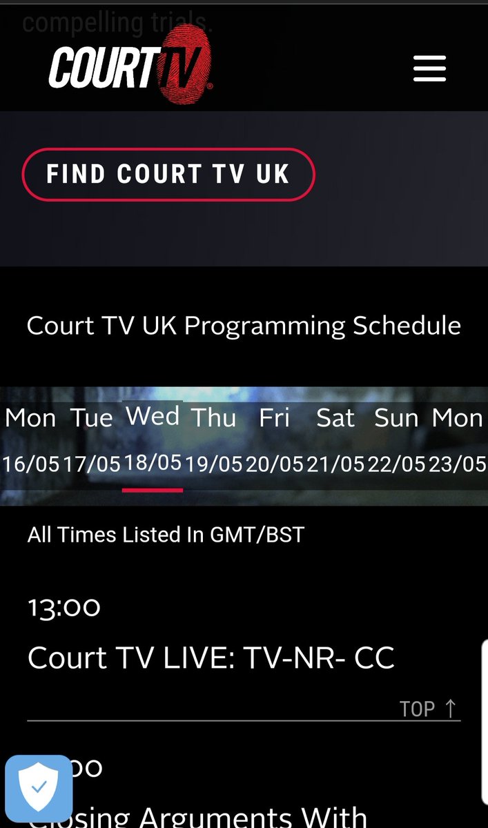 TilennaLea's tweet photo. @StennyGill81 @GellertDepp CourtTV is the network that has exclusive rights 2 record the trial you R able 2 see/hear everything as it happens/view later w/o it being edited. The webpage they have a link 2 watch outside of 🇺🇸 called Court TV UK. Click the right drop down &amp; u can see a lot more ways to view. https://t.co/AhYBIZD16S