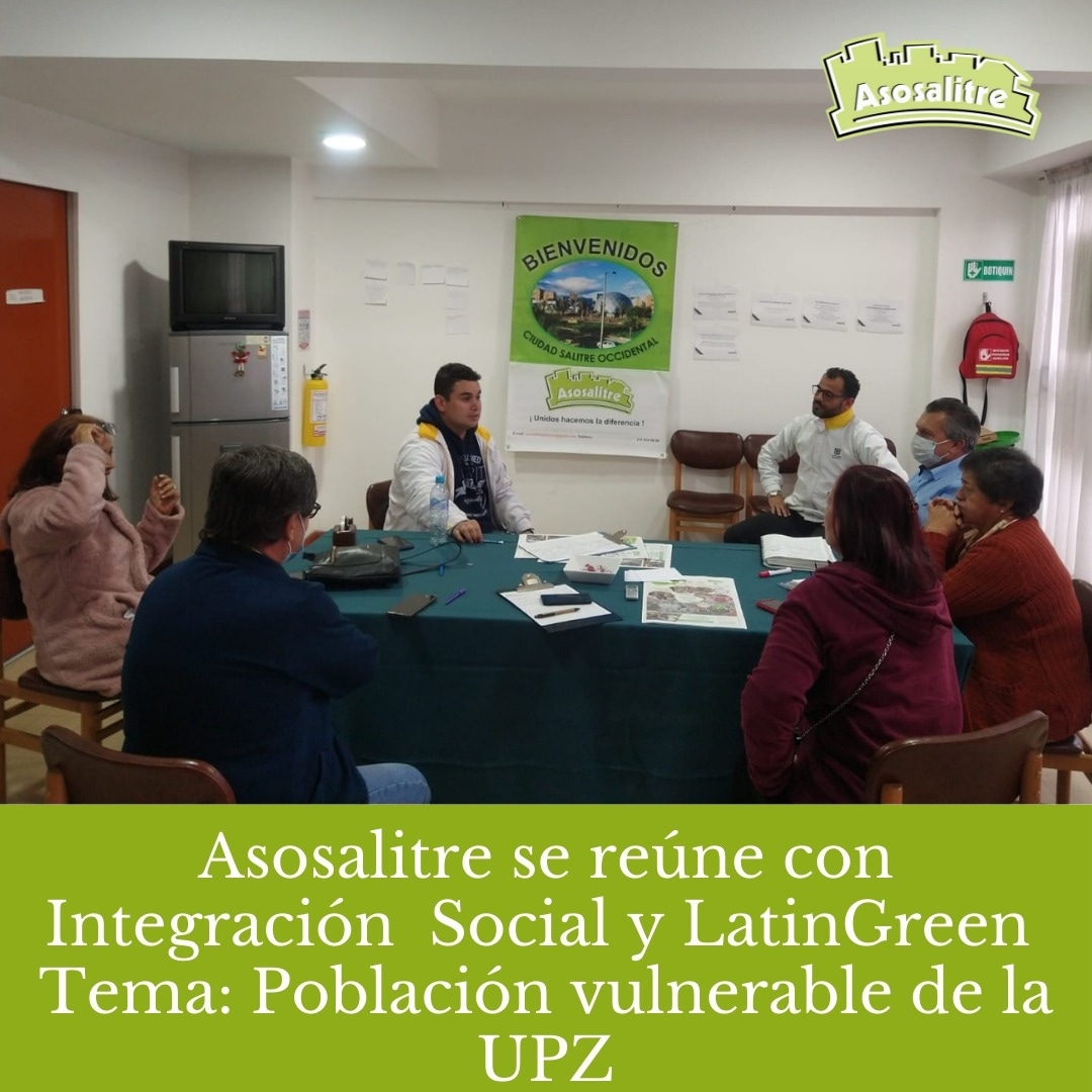 asosalitre's tweet photo. Es de todos entender el fenómeno de habitabilidad de Calle, los riesgos que genera y moderar su impacto en el sector. El pasado viernes, se hizo una reunión en la oficina de Asosalitre. Se informó a Integración Social y a LatínGreen, los casos de habitante de calle existentes. https://t.co/SKG26DIvRm