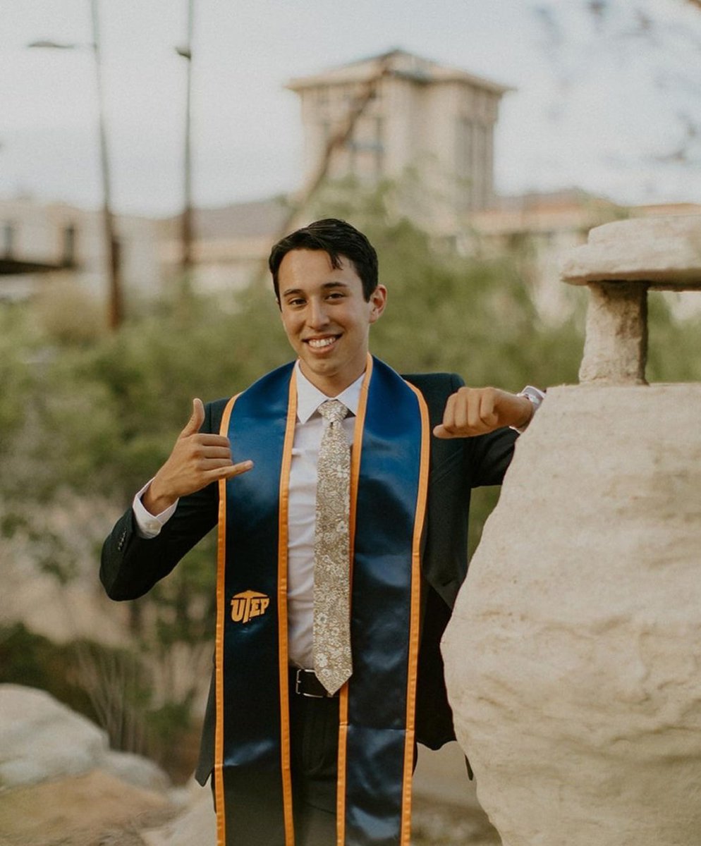 EastwoodHQ's tweet photo. Eastwood High School would like to congratulate Trooper Alumni that graduated from college this weekend. 

A #TrooperClap👏 for Anthony Fraga who graduated with a degree in engineering from @UTEP 

Congratulations Anthony!! 🎊 

(Continuous thread) https://t.co/IJ1w6ubUhi