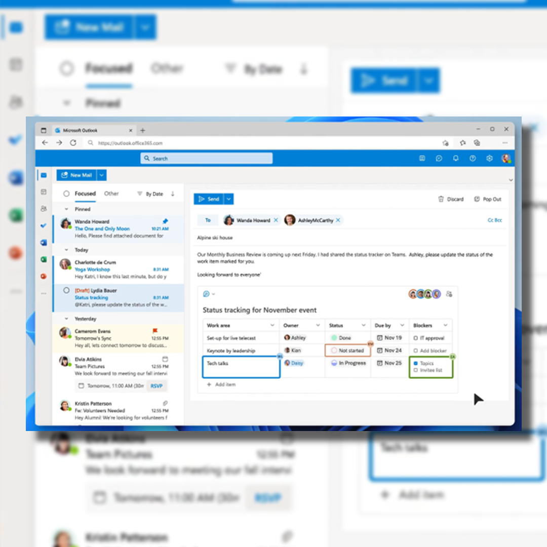 Msft365Insider's tweet photo. Big update for #OfficeInsiders in the Beta channel: 

The preview of the NEW #Outlook for Windows is NOW available.

✅ Stay in control of your Inbox.
✅ Be more productive.
✅ Collaborate across Outlook and Teams with Microsoft Loop.

Learn more, here: https://t.co/4LM8DZam1H