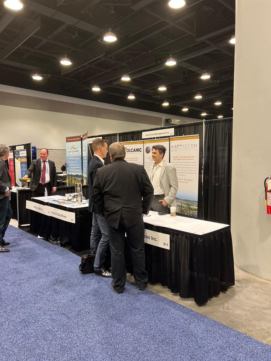 Radius Gold (TSX-V:RDU) (@radiusgold) on Twitter photo The Gold Group Companies are in action at the Vancouver Resource Investment Conference, booth #811.
Stop by our booth to say hello, we have a raffle giveaway as well as some treats for our visitors!
<a href="/Volcanic_Gold/">Volcanic Gold Mines</a> | $VG
<a href="/Radiusgold/">Radius Gold (TSX-V:RDU)</a> | $RDU
<a href="/metallumzinc/">Metallum Resources (TSXV:MZN)</a> | $MZN The Gold Group Companies are in action at the Vancouver Resource Investment Conference, booth #811.
Stop by our booth to say hello, we have a raffle giveaway as well as some treats for our visitors!
<a href="/Volcanic_Gold/">Volcanic Gold Mines</a> | $VG
<a href="/Radiusgold/">Radius Gold (TSX-V:RDU)</a> | $RDU
<a href="/metallumzinc/">Metallum Resources (TSXV:MZN)</a> | $MZN