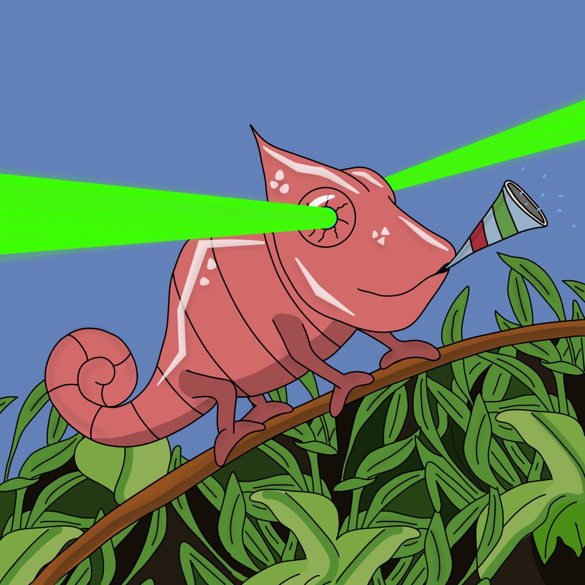 WeAreWomen_NFT's tweet photo. Brand new minted.💋🦎A rare Laser Chameleon.😱Pew Pew. Laser eyes are only available exactly 20x in 1000 NFTs (rarity 2%).💎Number 96 is the last laser chameleon for 0.003 ETH as the others are sold and the floor price is rising from #101. #NFTCommunity

https://t.co/F0hHRDGftI https://t.co/xfyjlpvZ1q