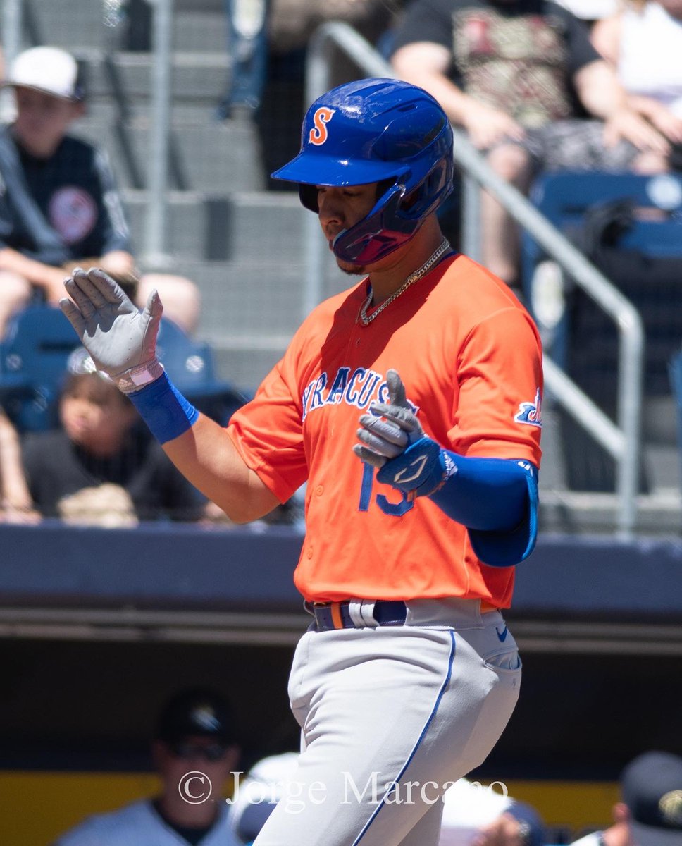 That’s gone ⚾️                                                #MILB #MLB #sportphotography #Nikon #photography #sportsphotography #baseball #beisbol #Mets #Syracusemets