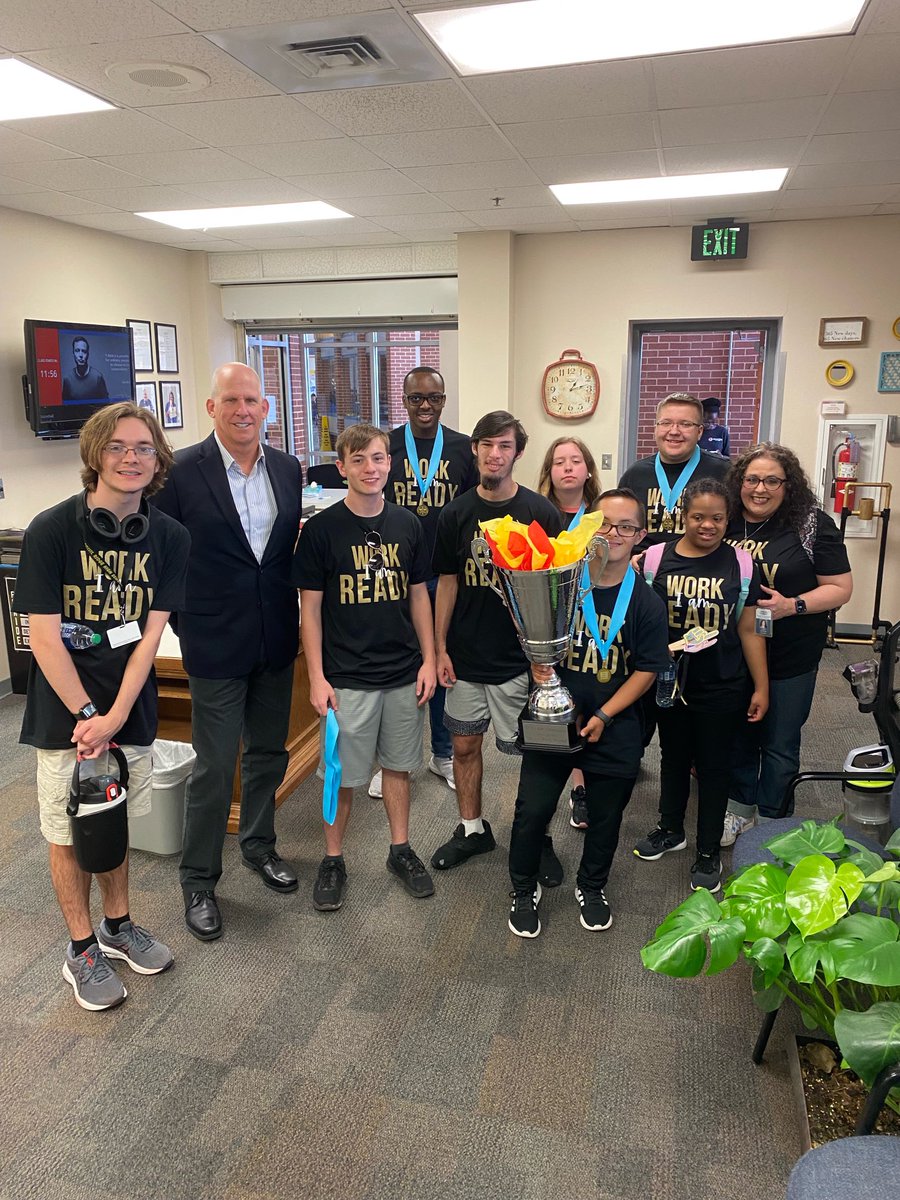 Congratulations to our Vocational students who took home the KISD Job Olympics Championship today!  There’s only one trophy, and you earned it!  I know how hard you have worked.  We are proud of you!